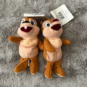 NWT Vintage Disney Beanie Baby Chip and Dale Set of Two